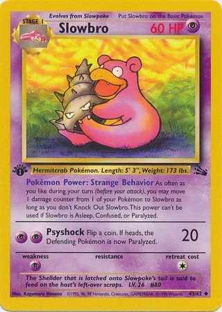 Slowbro 43-62 1st edition