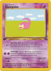 pokemon fossil 1st edition slowpoke 55 62 1st edition