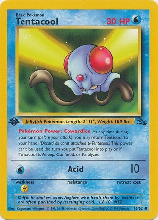 Tentacool 56-62 1st edition