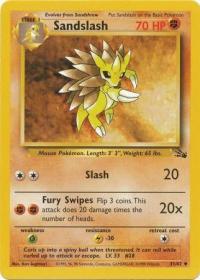 pokemon fossil sandslash 41 62