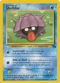 pokemon fossil shellder 54 62