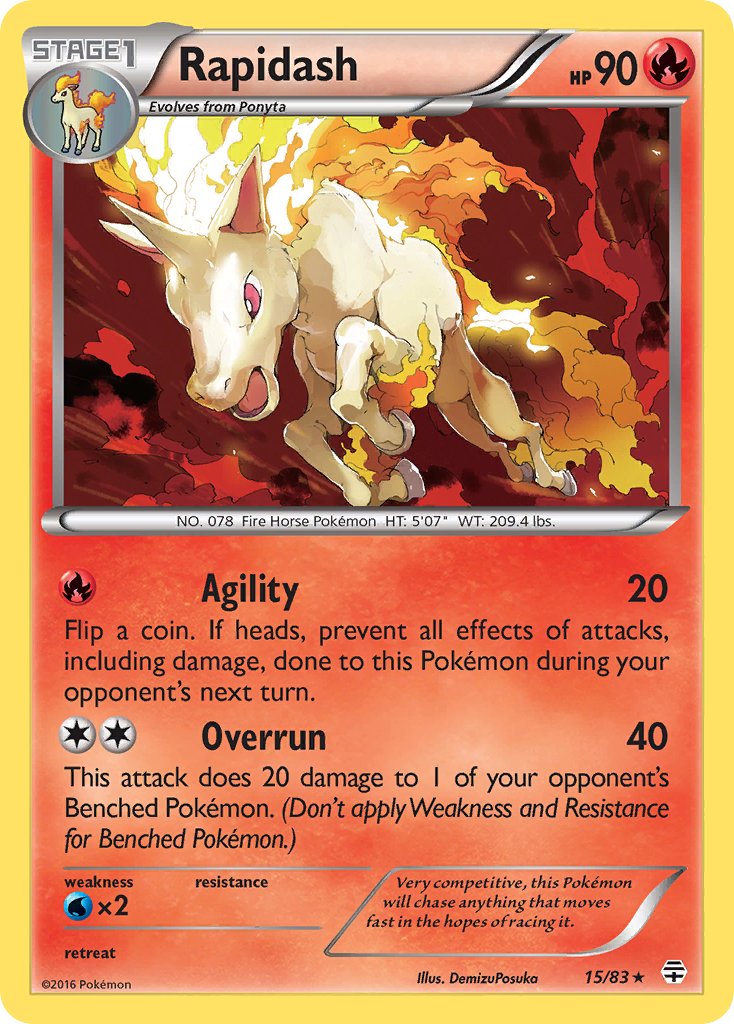 Rapidash 15-83 (RH)