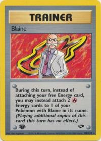 pokemon gym challenge 1st edition blaine 100 132 1st edition