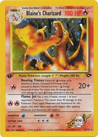 Blaine's Charizard - 2-132 - 1st Edition