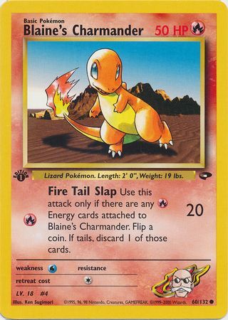 Blaine's Charmander - 60-132 - 1st Edition