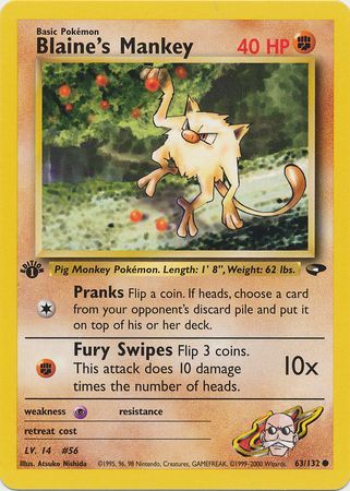 Blaine's Mankey - 63-132 - 1st Edition