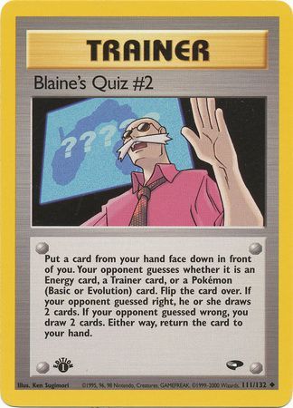 Blaine's Quiz #2 - 111-132 - 1st Edition