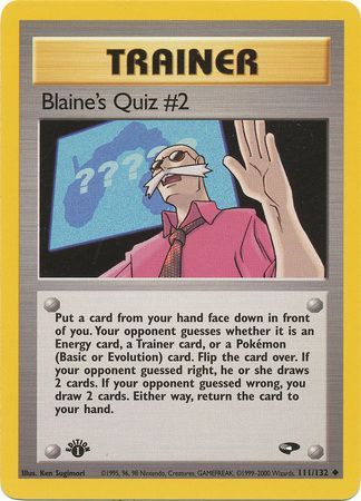 Blaine's Quiz #2 - 111-132 - 1st Edition