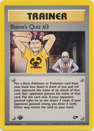 Blaine's Quiz #3 - 112-132 - 1st Edition