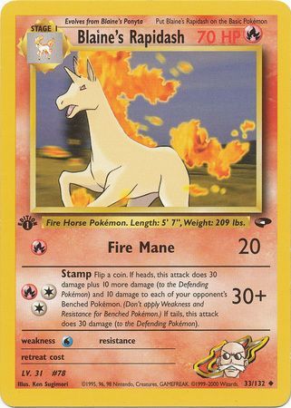 Blaine's Rapidash - 33-132 - 1st Edition