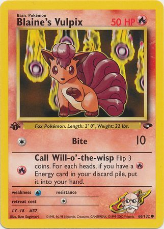 Blaine's Vulpix - 66-132 - 1st Edition