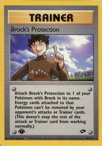 pokemon gym challenge 1st edition brock s protection 101 132 1st edition