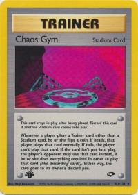 pokemon gym challenge 1st edition chaos gym 102 132 1st edition