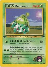 pokemon gym challenge 1st edition erika s bulbasaur 39 132 1st edition