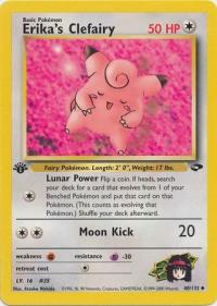 pokemon gym challenge 1st edition erika s clefairy 40 132 1st edition