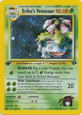 Erika's Venusaur - 4-132 - 1st Edition