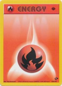 pokemon gym challenge 1st edition fire energy 128 132 1st edition