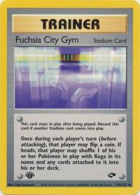 pokemon gym challenge 1st edition fuchsia city gym 114 132 1st edition