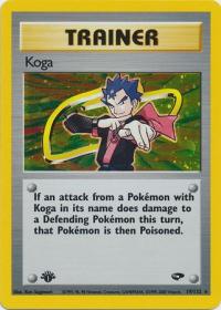 pokemon gym challenge 1st edition koga 19 132 1st edition