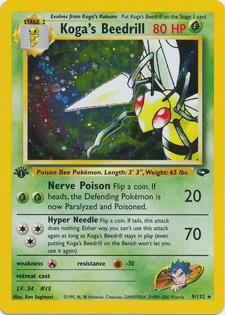 Koga's Beedrill - 9-132 - 1st Edition