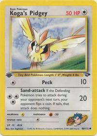 pokemon gym challenge 1st edition koga s pidgey 80 132 1st edition