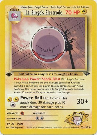 Lt. Surge's Electrode - 52-132 - 1st Edition