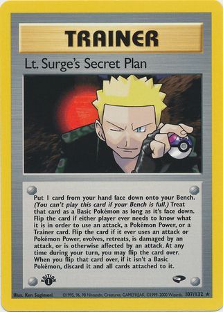 Lt. Surge's Secret Plan - 107-132 - 1st Edition