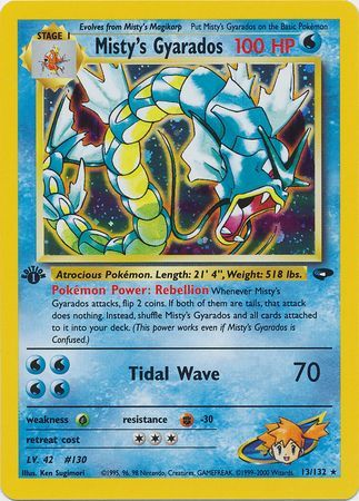 Misty's Gyarados - 13-132 - 1st Edition