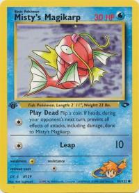 pokemon gym challenge 1st edition misty s magikarp 88 132 1st edition