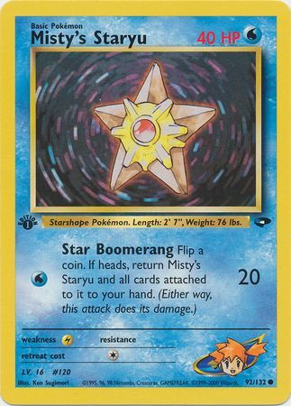 Misty's Staryu - 92-132 - 1st Edition