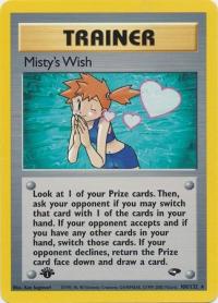 pokemon gym challenge 1st edition misty s wish 108 132 1st edition