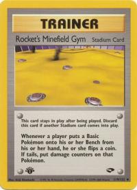 pokemon gym challenge 1st edition rocket s minefield gym 119 132 1st edition