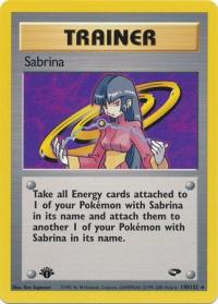 pokemon gym challenge 1st edition sabrina 110 132 1st edition