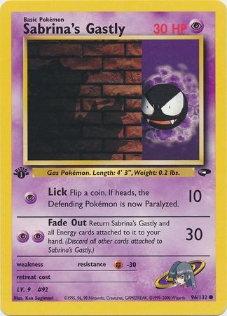 Sabrina's Gastly - 96-132 - 1st Edition