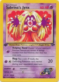 pokemon gym challenge 1st edition sabrina s jynx 57 132 1st edition