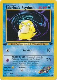 pokemon gym challenge 1st edition sabrina s psyduck 99 132 1st edition