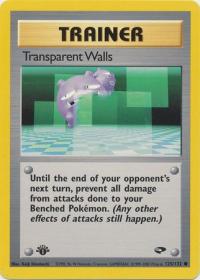 pokemon gym challenge 1st edition transparent walls 125 132 1st edition