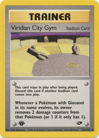 Viridian City Gym - 123-132 - 1st Edition