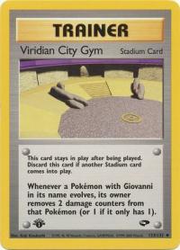 pokemon gym challenge 1st edition viridian city gym 123 132 1st edition