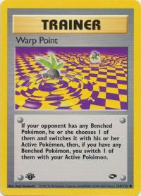 pokemon gym challenge 1st edition warp point 126 132 1st edition