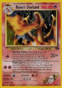 pokemon gym challenge blaine s charizard 2 132 energy symbol corrected