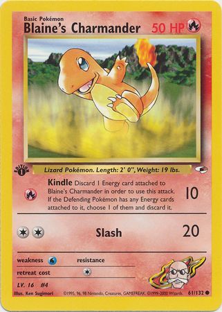 Blaine's Charmander - 61-132 - 1st Edition