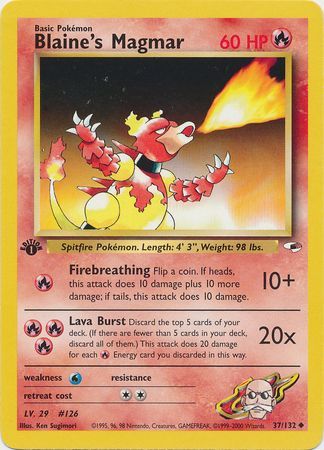 Blaine's Magmar - 37-132 - 1st Edition