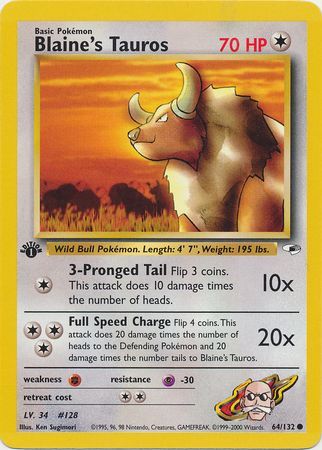 Blaine's Tauros - 64-132 - 1st Edition