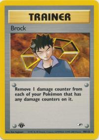 pokemon gym heroes 1st edition brock 98 132 1st edition