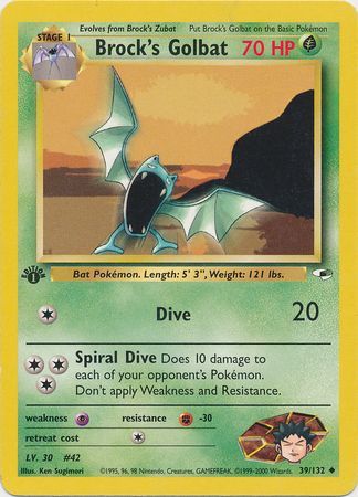 Brock's Golbat - 39-132 - 1st Edition