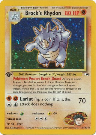 Brock's Rhydon - 2-132 - 1st Edition