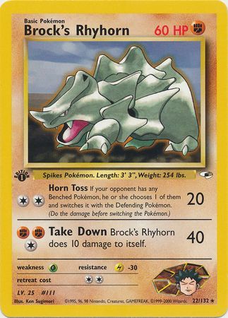 Brock's Rhyhorn - 22-132 - 1st Edition