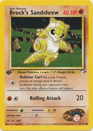 Brock's Sandshrew - 71-132 - 1st Edition