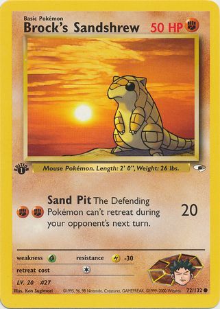 Brock's Sandshrew - 72-132 - 1st Edition